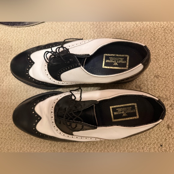 Stuart McGuire Two-Tone Wingtip Dress Shoes - Black & White Spectators  Men main image 5